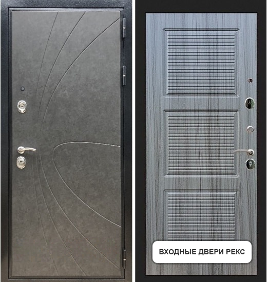 Входная Дверь Рекс  Премиум 248 / ФЛ-1 (Сандал серый)